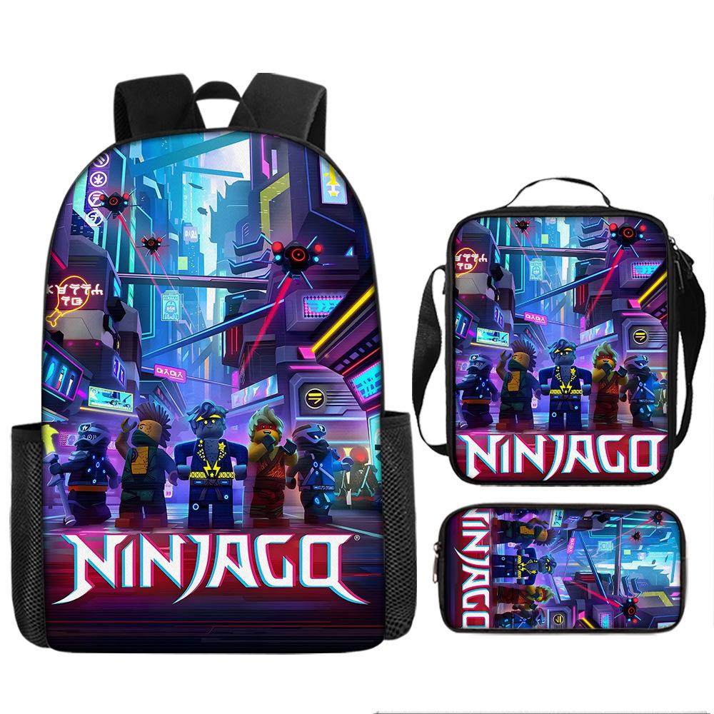 Cartoon-Rucksack-Set 3 Teile Leichte Schultasche für Mittelschüler Umhängetasche