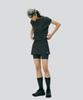 KALEG Transitional Pintuck Crewneck T-Shirt For Women (Dark Grey)