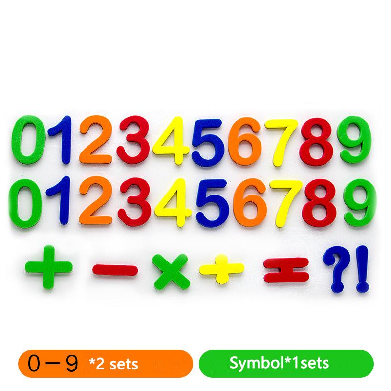 Non-Toxic Magnetic English Letter Magnetic Stickers Number Refrigerator Stickers Educational Children'S Toys Christmas Gift