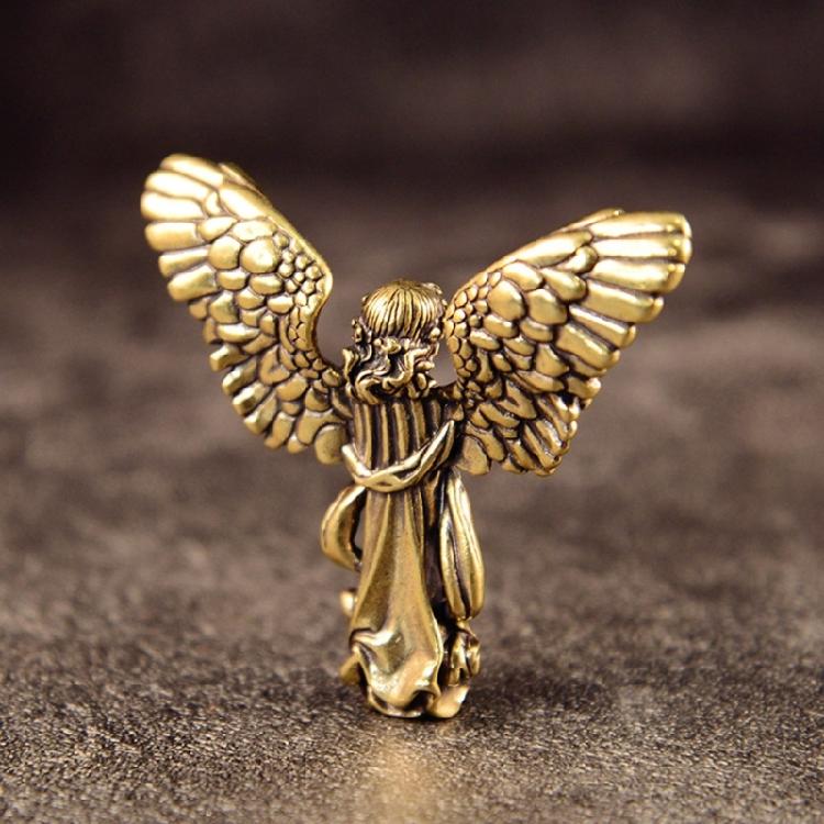 Beautifully Brass Accent Ornament Statue God of Love Figure for Those Who Appreciate Fine Art and Designing