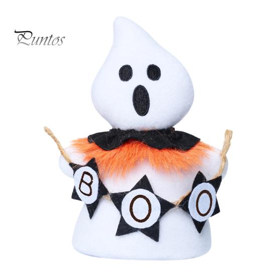 Soft Plush Ghost Dolls for Kids Halloween Faceless Ornament, Cute Cloth Fabric Ghosts Table Cozy Autumn Winter Home Decor Decoration, BOO Banner