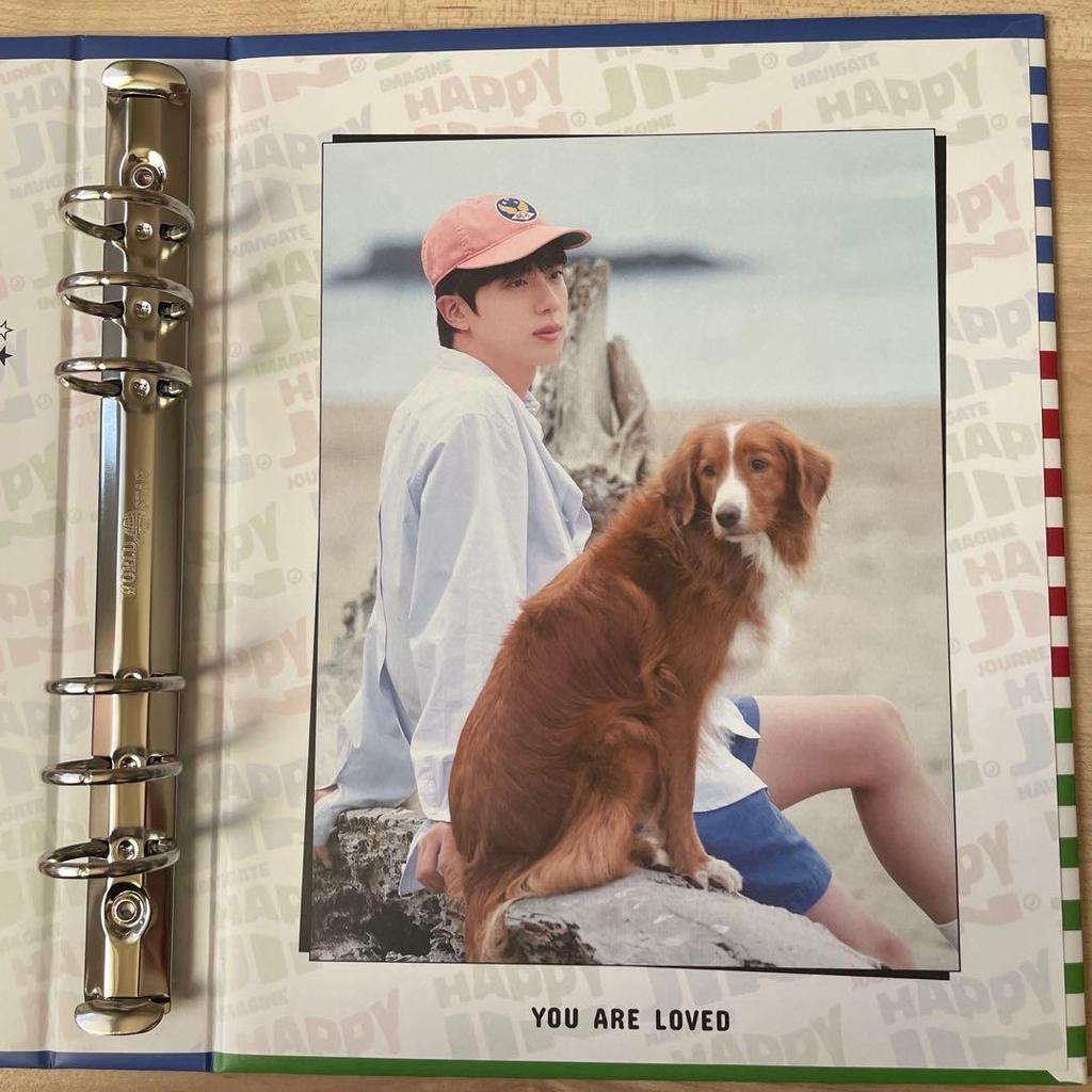 [USED] BTS JIN HAPPY Binder Ring File Kim Seokjin Korea
