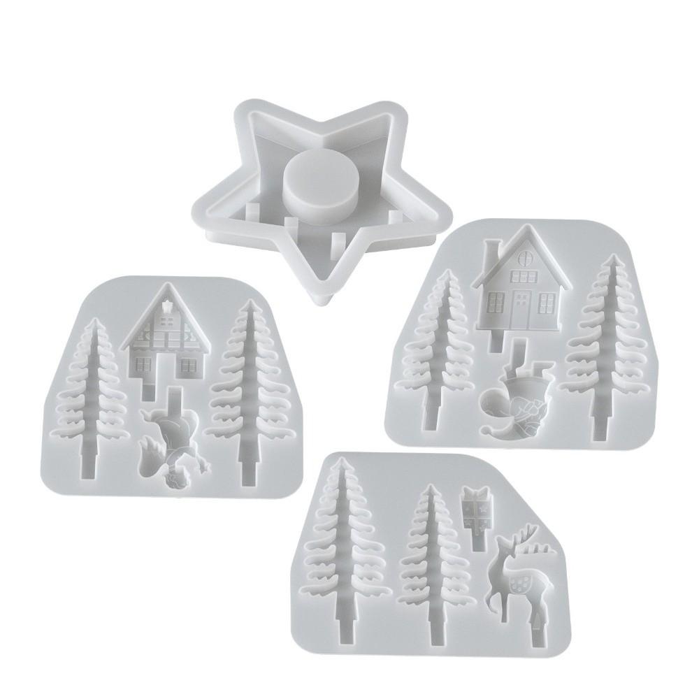 Star Shape Candle Holder Candle Holder Mold Resin Craft Molds Holiday Ornaments