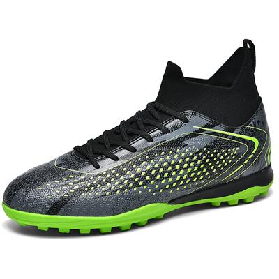 34-46 Men's Football Boots Rubber Soft Sole Short Spikes Artificial Turf Leather Youth Kids Football Boots