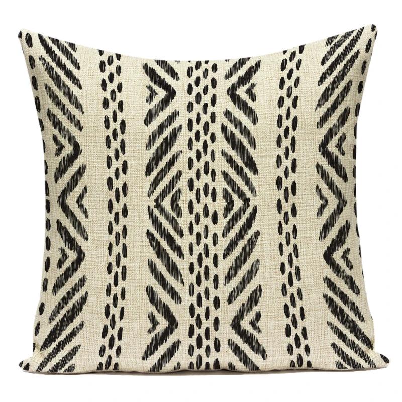 Polyester Boho Style Simple Geometric Decorative Pillows Cushion Cover For Living Room Decoration Pillowcase