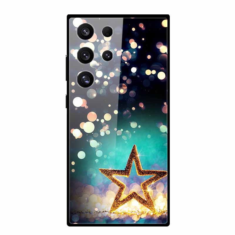 For Samsung Galaxy S25 Ultra Case S25Plus Luxury Tempered Glass Hard Back Cover for Galaxy S24Ultra 5G Phone Cases Fundas S 25