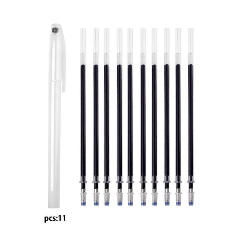 11Pcs Heat Erasable Fabric Marking Pens Water Soluble Disappearing Marker for Handmade Bag Making Quilting Sewing Use