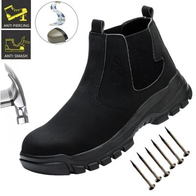 Sikkerhetssko for menn som er lette å bruke, vernesko med ståltupp, punktsikre arbeidssneakers, beskyttende arbeidsstøvler for menn, sikkerhetsstøvler