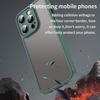 For iPhone 14 Pro Case Drop Proof Airbags Frosted Translucent PC + TPU Phone Back Cover