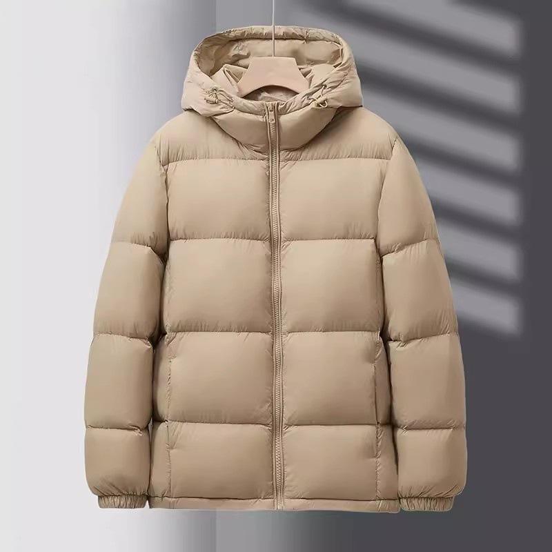 Black Northeast Harbin Down Jacket Short Female Couple Winter New Hooded Bread Jacket Thickened Leave-in