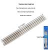15cm Short Stainless Steel Knitting Needles Set - Straight Sweater Needles for Handmade DIY Dolls