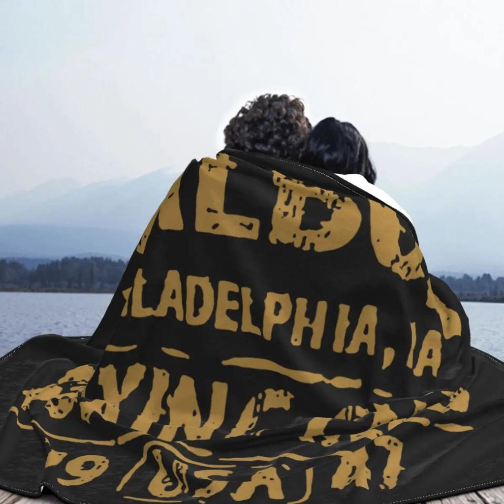 Guantoni da Boxe Rocky Balboa 1947 Coperta Pile Morbida Plaid per Esterno Viaggio Letto Tappeto