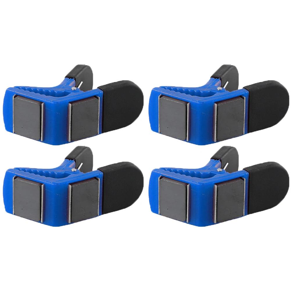 4pcs Holder Clips Magnetic Paint Brush Holder Tin Opener Carpenter Painter Construction Tool Paint Tools Parts Accessories