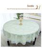 Waterproof & Oilproof Round Tablecloth: Anti-Scald, Wash-Free Dining & Coffee Table Cover, Luxurious New Pastoral Style.
