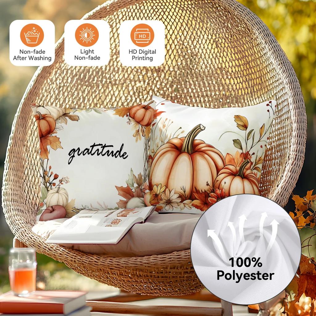 thanksgiving pumpkin sunflower Cushions Pillowcase Cushion Cover Throw Pillow Sofa Decoration Pillowcover Home Car Decor