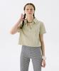 JUNEJUNE SPACE Vol13. Crop Pk T-Shirts_Light Khaki