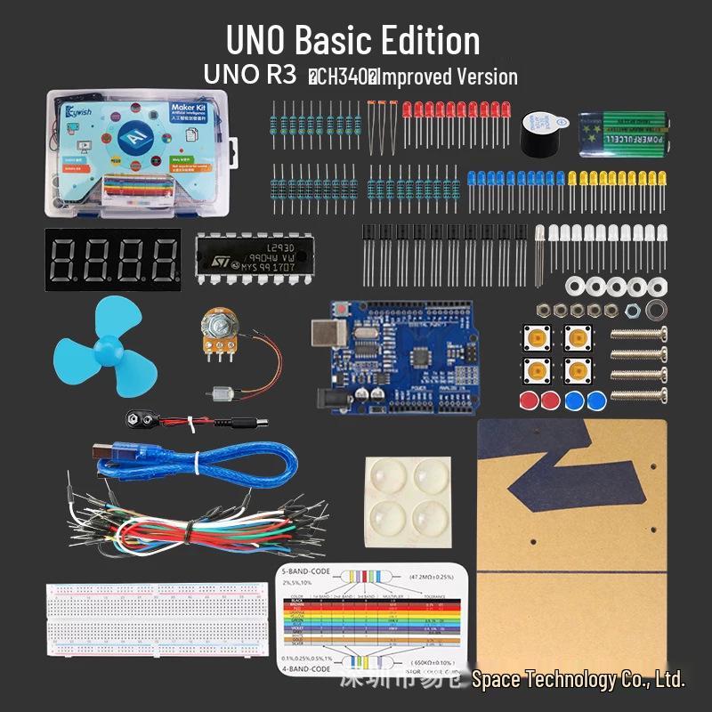 Arduino Uno R3 Beginner's DIY Electronic Kit with Sensor Development Board