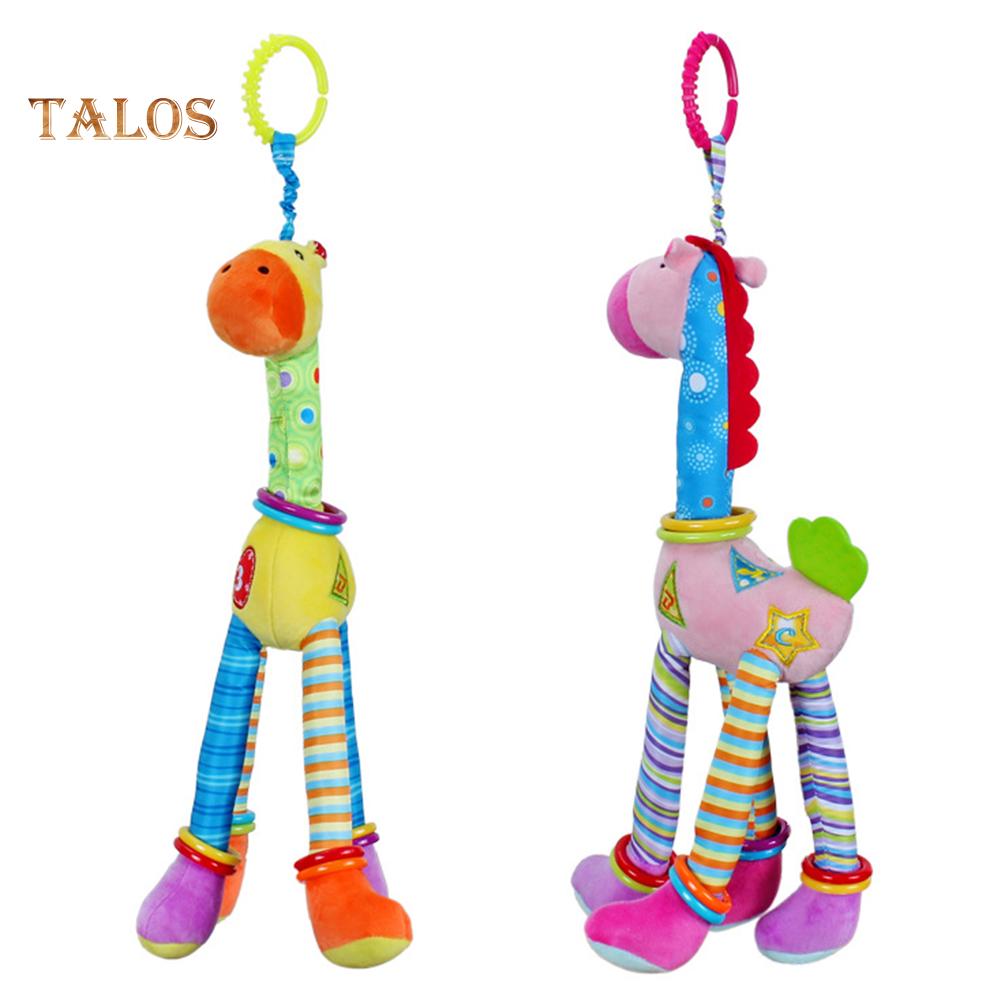 Buy Baby Toys Crib Hanging Colorful Plush Giraffe Doll Hand Bell