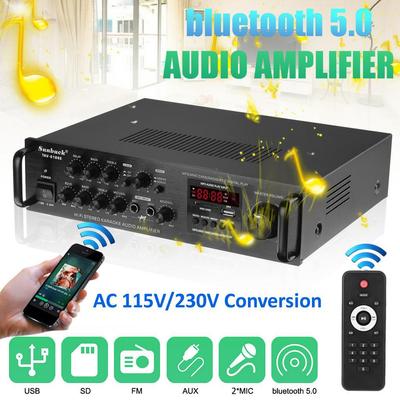 2000W 5 kanałowy bluetooth HiFi wzmacniacz stereo LED cyfrowy wzmacniacz do karaoke audio kino domowe wzmacniacze do kina domowego