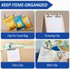 18pcs Large Clips, 6.1 cm White Clips, Suitable for Organizing Office Documents And School Financial Receipts