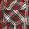 50s vintage Check Pattern Long sleeve Wool shirt S Red Men's Used