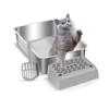 Stabile Katzenklo-Stufenplattform Mit Anti-Rutsch-Textur Einfach zu bedienende Rampe Stufenhocker für Katzen Katzentoilette Kätzchen Sicher