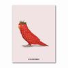 Funny Fruit Animal Poster, Kitchen Canvas Painting, Garlic, Goose,Cauliflower, Sheep Wall Picture, Living Room Decor