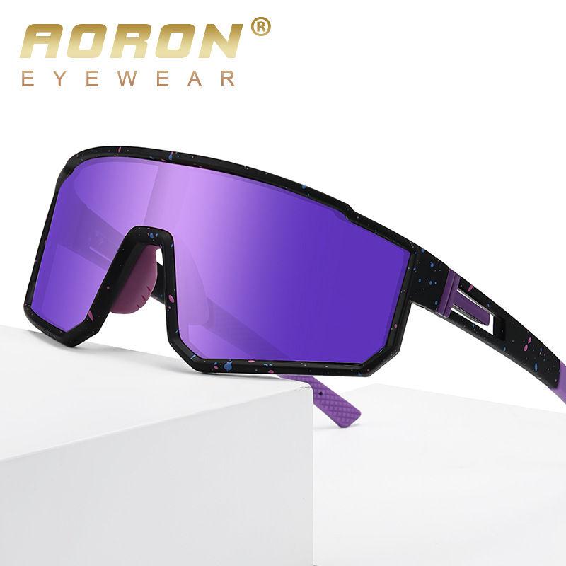 aoron PC Frame Photochromic Polarized Sunglasses Outdoor Fashion Sports Driving Fishing Cycling Glasses for Men WomenUV400 Anti Glare Skiing Goggles