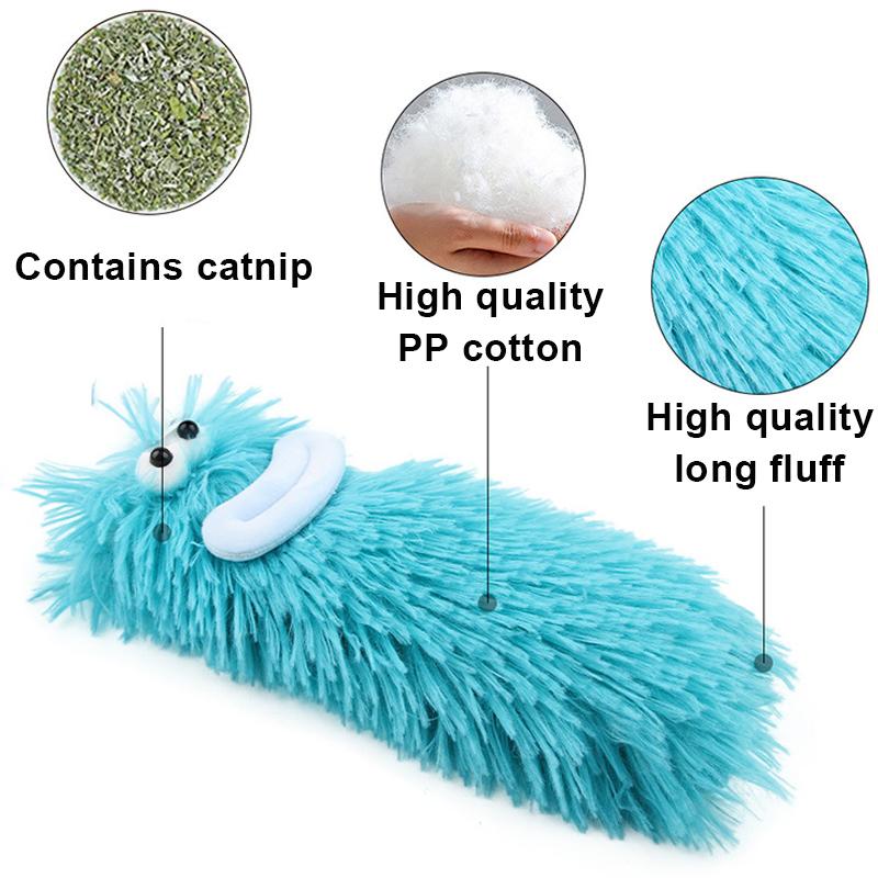 Plush Cat Toy Indoor Bite Resistant Pet Catnip Pillow Toys For Kitten Fun Soft Interactive Cat Playing Toy Pet Supplies