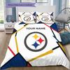 Custom Name,Pittsburgh Steelers Pattern Bedding Home Decoration Birthday Gift ( 1 Duvet Cover + 2 Pillowcase, Without Core),fan Merchandise.