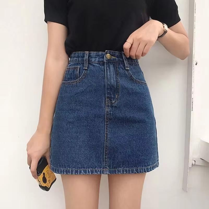 Summer Denim Short Skirt for Women High Wiast Sexy Tight Bag Hip Skirts Lady Slim Fit Y2K Female Short Jeans Skirts