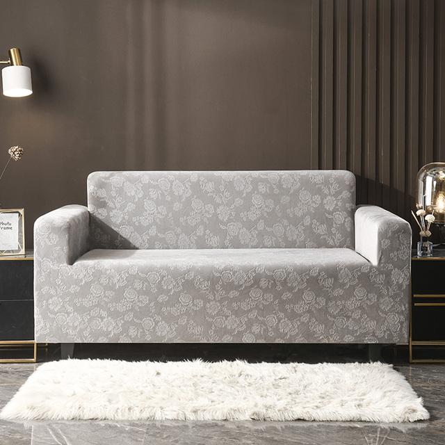

Floral Printed Plush Velvet Living Sofa Covers For Living Room Sofa Slipcovers Protector Designed For Pets And Kids High Material 1-seater(90-140cm)