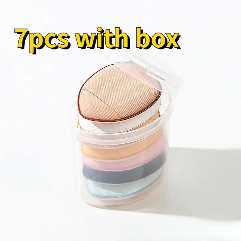 5/7 stücke Mini Größe Make-Up Schwamm Concealer Foundation Puff Air Kosmetische Kissen Schwamm Finger Nass Trocken BB Creme Applikator Neue