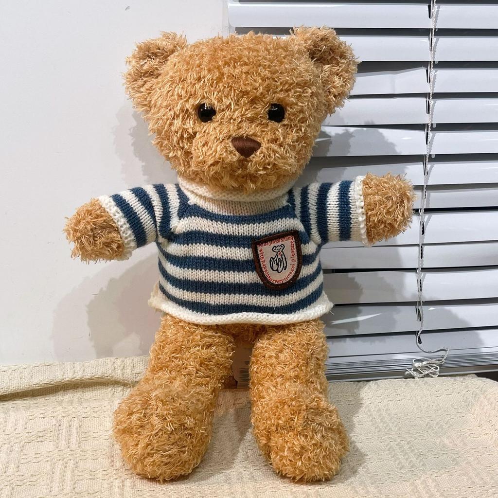 Cute Hug Bear Teddy Bear Doll Doll Sleeping with Clothes Bear Rag Doll Plush Toy Gift