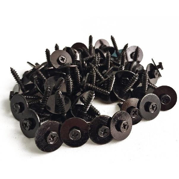 Car Body Fender Metal Screws Bumper Moulding Retainer Clips Bolts 4.2-1.41x22mm