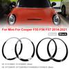 51137300631 For Mini For Cooper F55 F56 F57 2014-2021 Auto Gloss Black/Silver Plated Headlight Ring Bezel Trim Surround Cover srfg1