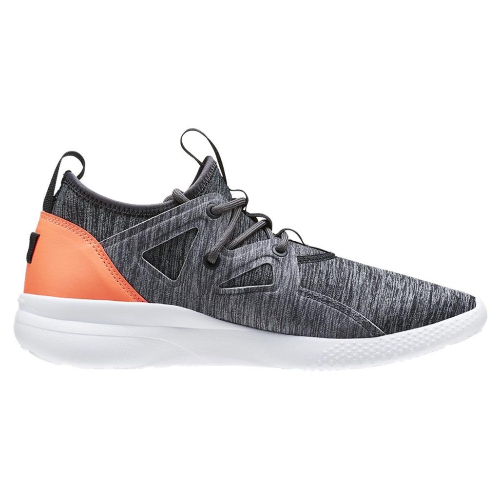 Reebok Quick Motion Comfortable Fashion Fabric Synthetic Leather Low Top Running Shoes Women Sneaker Gray Orange BD4966