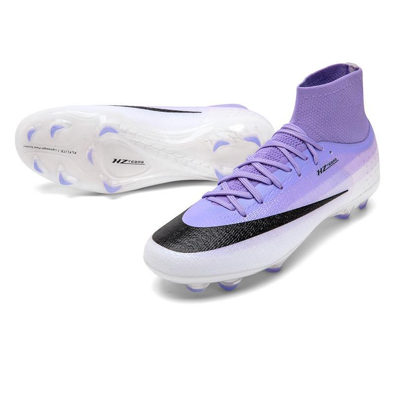 Cross-Border 17 High-Top Long Spikes TF Turf Football Training Shoes for Men, Women, and Children