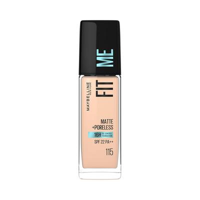 New York Fit Me Matte Poreless Flüssigfoundation 115 Ivory 30ml Mit LSF 22 Ölabsorbierend Leicht Langanhaltend Natürliches Finish