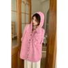 Winter Autumn Women Plus Size Knitting Sweaters Casual Loose Cardigan Fashion Oversize Pink