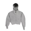 Studded Starry Sky Hooded Zip-Up Sweatshirt Unisex Streetwear Oversized Long Sleeve Pullover
