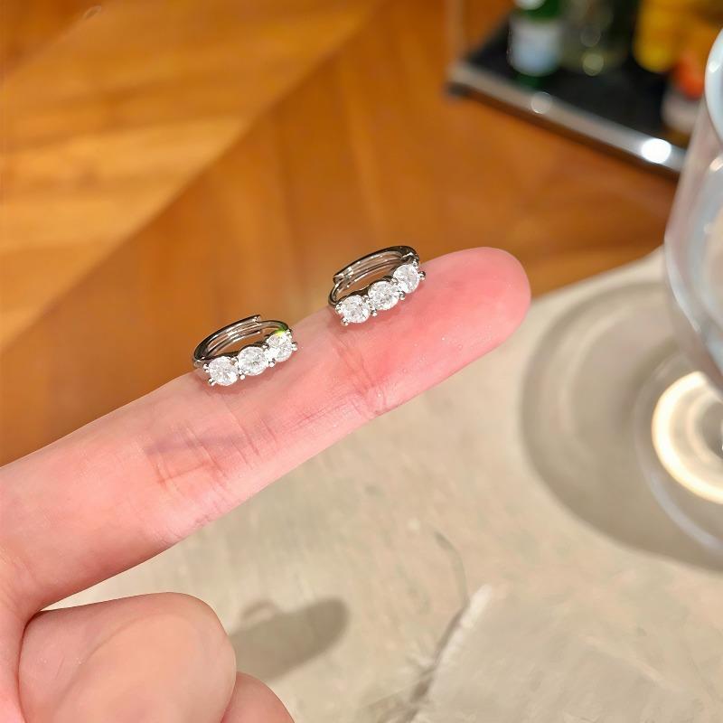 Colorful Zirconia Ear Hoop - Exquisite and Dazzling, Perfect for Protecting Your Ear Holes. Small and Unique Hoop Earrings Without Ear Holes.