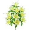 18-köpfige Seidenlilienblumen für die Inneneinrichtung Wohnzimmer Essbereich Eingangsbereich und Studio Set Design Dekoration