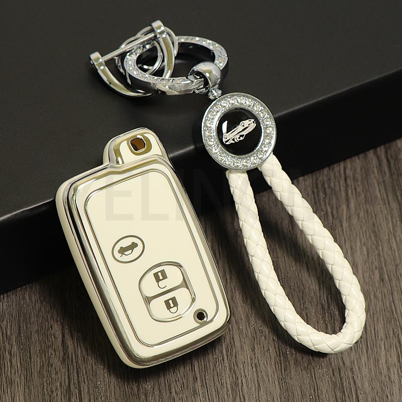 TPU Car Key Case Cover For Toyota Camry  Kluger Mark X Subaru Foreste XV Crown Majesta Highlander Land Cruiser Prado Protector