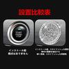 XIAOLINGDANG Engine Start Button Rhinestone Swarovski Car Push Glitter Switch Decorative Cover Suitable for Mazda Double-Sided (Silver)
