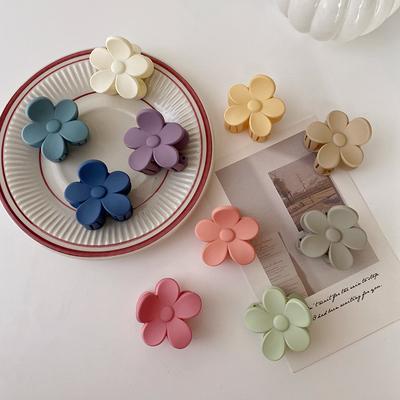 6 Stück/Los Blume Haarspangen Clips Damen Mädchen Süß Bunt Matt Kleine Krabben Haarspangen Haarspangen Haarklammern Haarschmuck