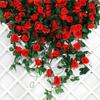 10 Colors Hanging Flowers Rattan 16/69Heads Fake Plants Leaves  Home Decoration