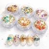 Gepresste Trockenblumen Kleinteile für Nagelkunst Harz Basteln Blumen Opal Hologramm Mix CHUNHE Echte Gepresste Blumen für Nagelblumen Nagelkunst Harz