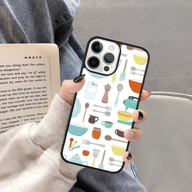 

Люблю выпекать Шеф-нож Чехол для телефона для iPhone 17 Air 16 16e 15 13 14 11 12 Pro Max Plus coque fundas Оболочка iPhone 13