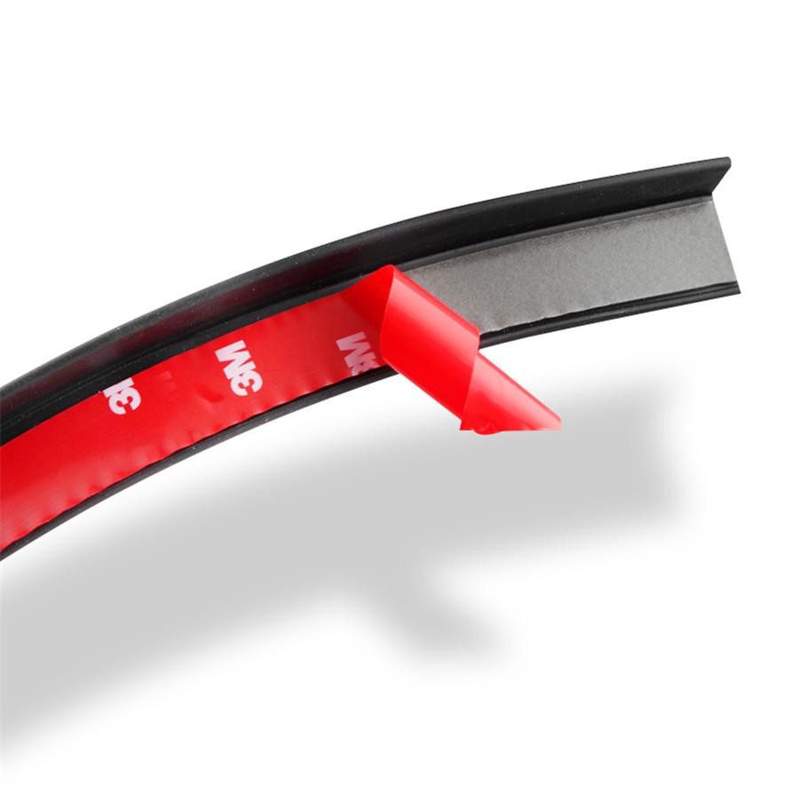 2Pc Fender Flares Wheel Protector Rubber Lip Trim Protective 150cm  for All Car
